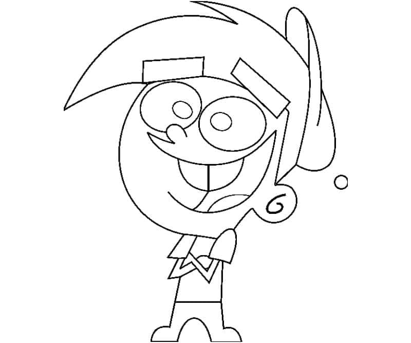 Timmy Turner Due Fantagenitori da colorare