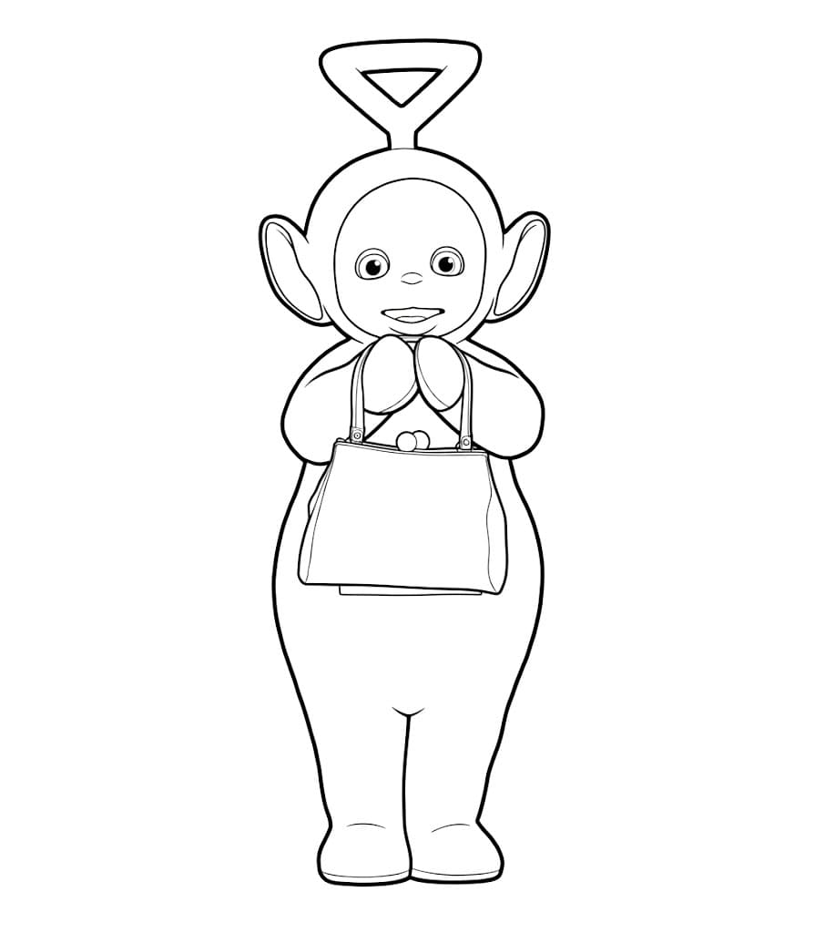 Tinky Winky Teletubbies gratis da colorare