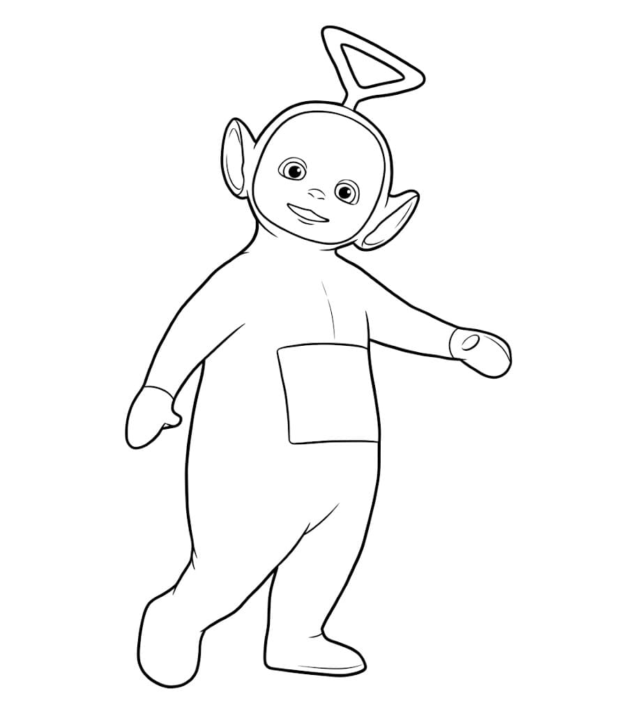 Tinky Winky Teletubbies da colorare