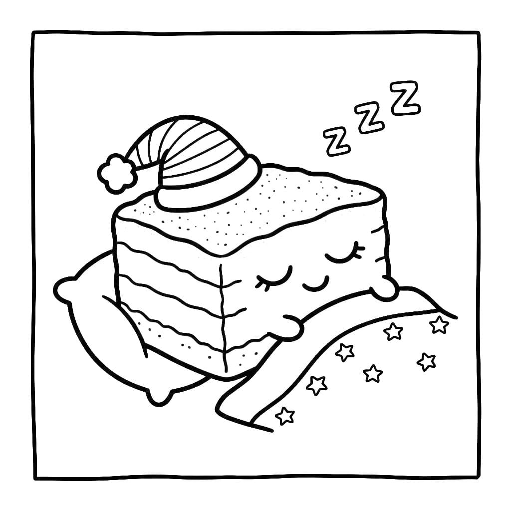 Tiramisù che Dorme da colorare