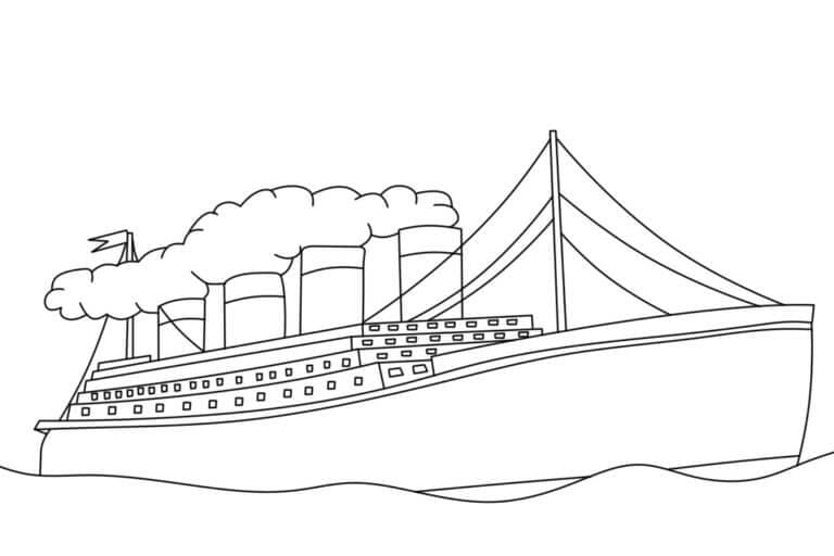 Titanic Fantastico da colorare