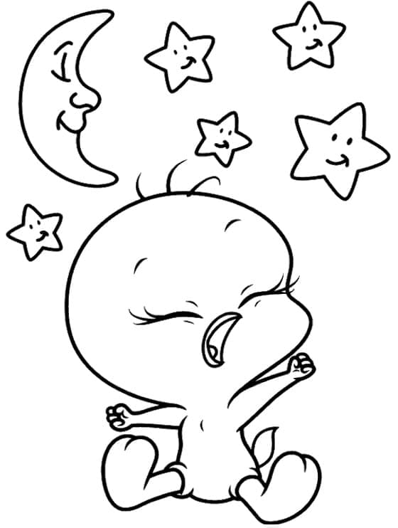 Titti bambino da colorare