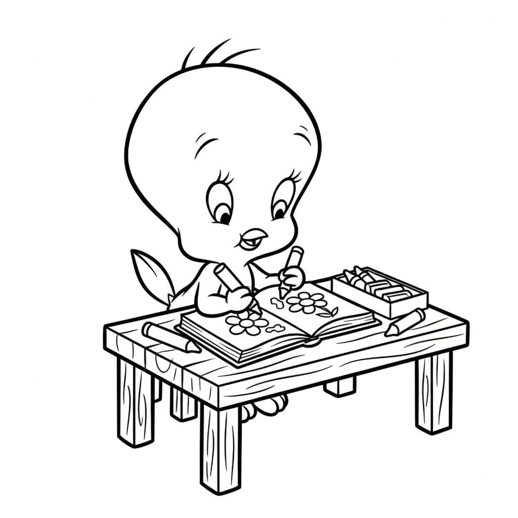 Titti disegna immagini da colorare