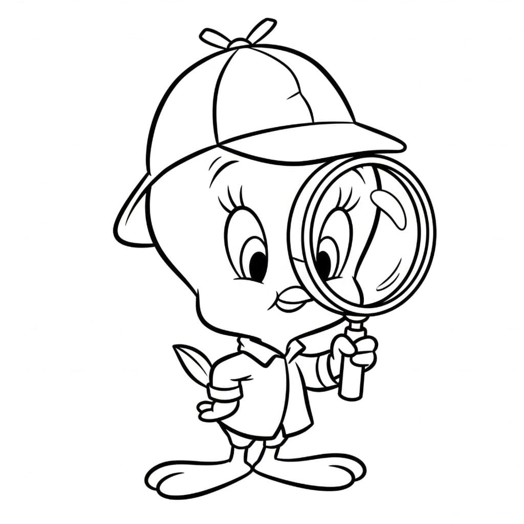 Titti il ​​detective da colorare