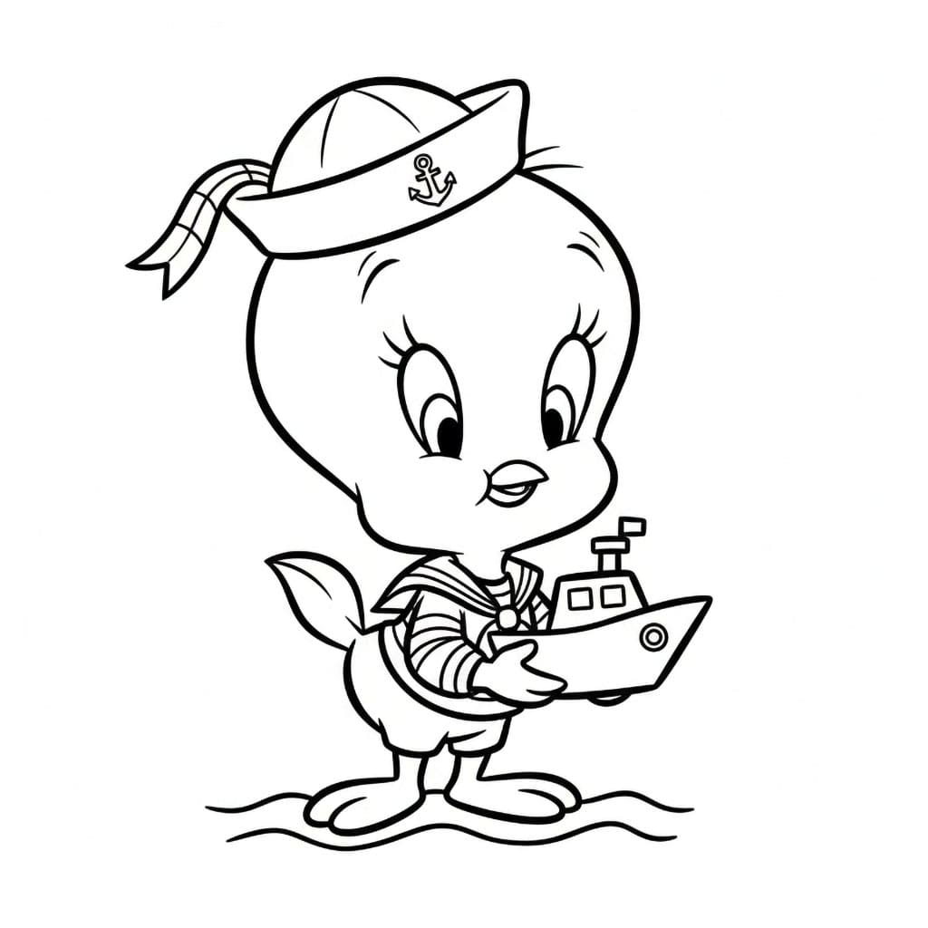 Titti il ​​marinaio da colorare