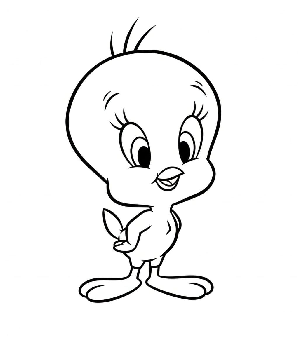 Titti stava sorridendo da colorare