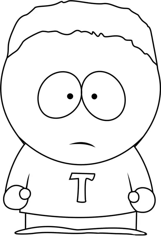 Token Black di South Park da colorare