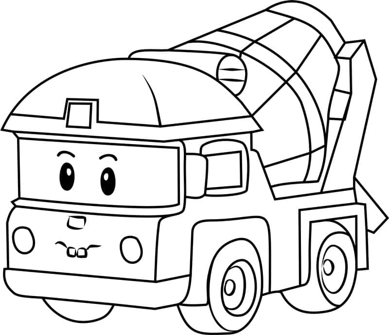 Topolino di Robocar Poli da colorare