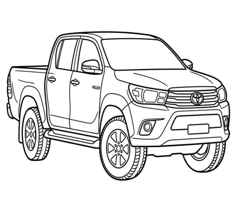Toyota Hilux da colorare