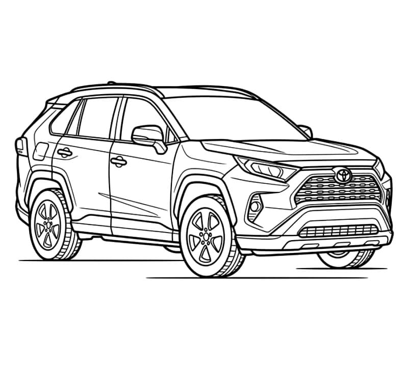 Toyota RAV4 da colorare