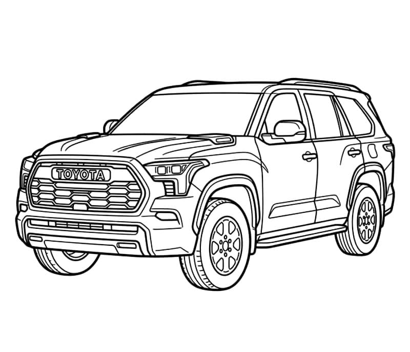 Toyota Sequoia da colorare