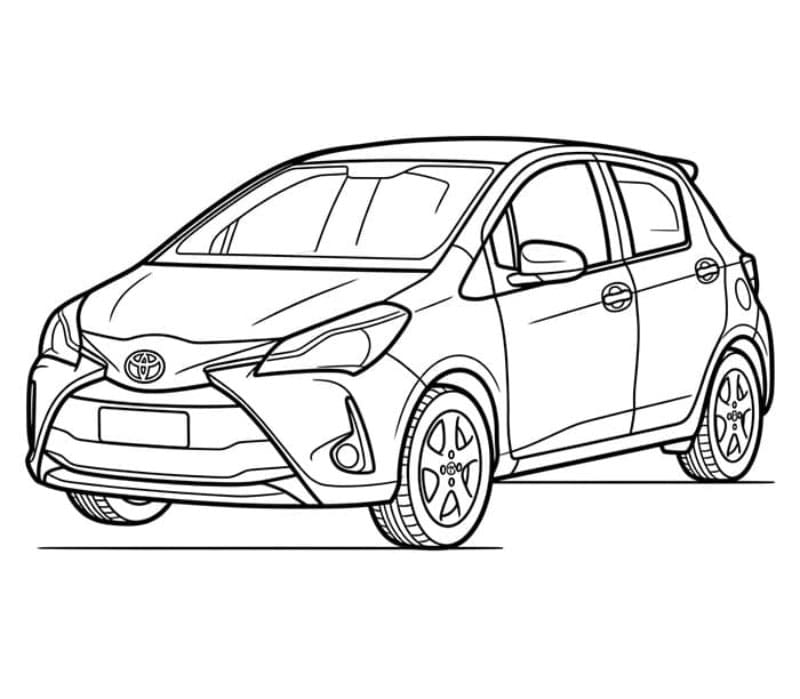 Toyota Yaris da colorare