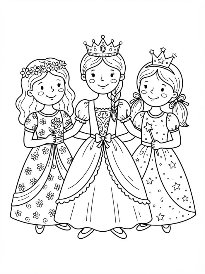 Principesse da colorare