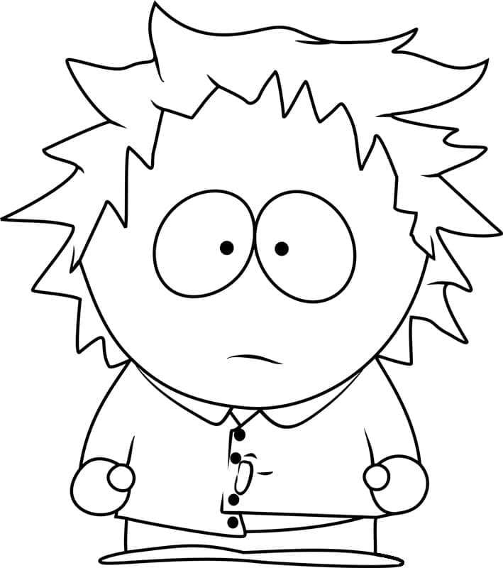 Tweek Tweak di South Park da colorare