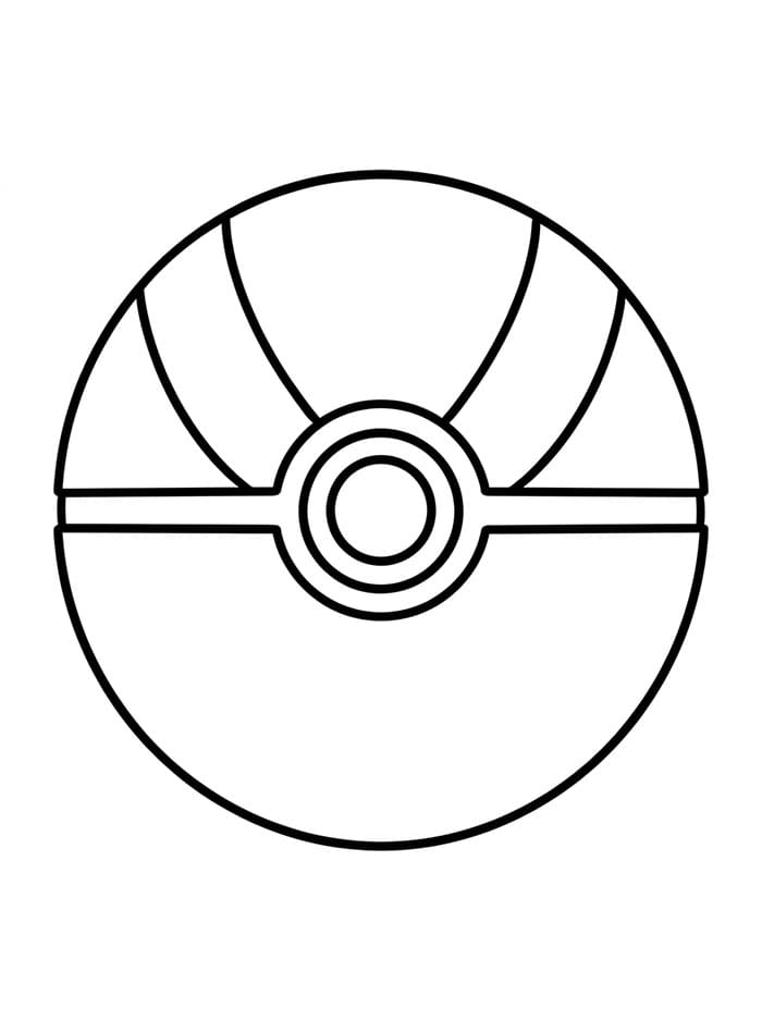 Ultra Poké Ball da colorare