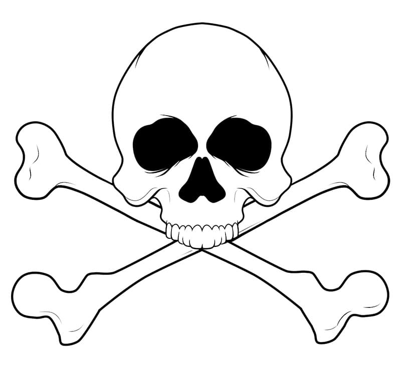 Un teschio da colorare