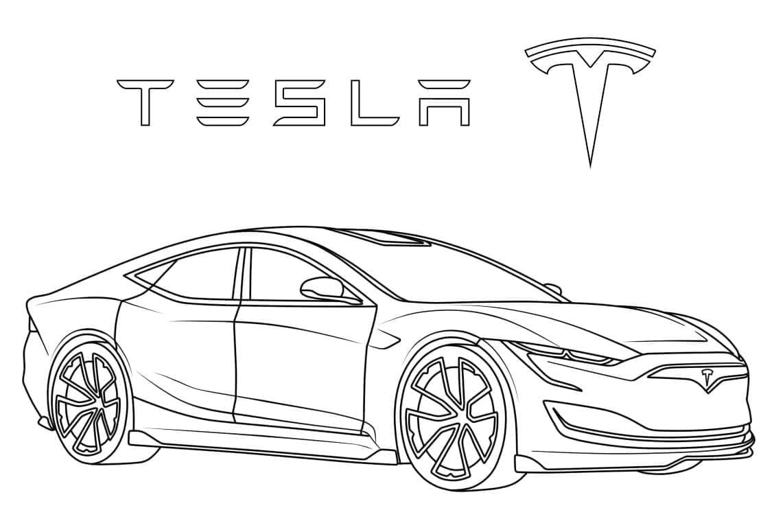 Una Tesla da colorare