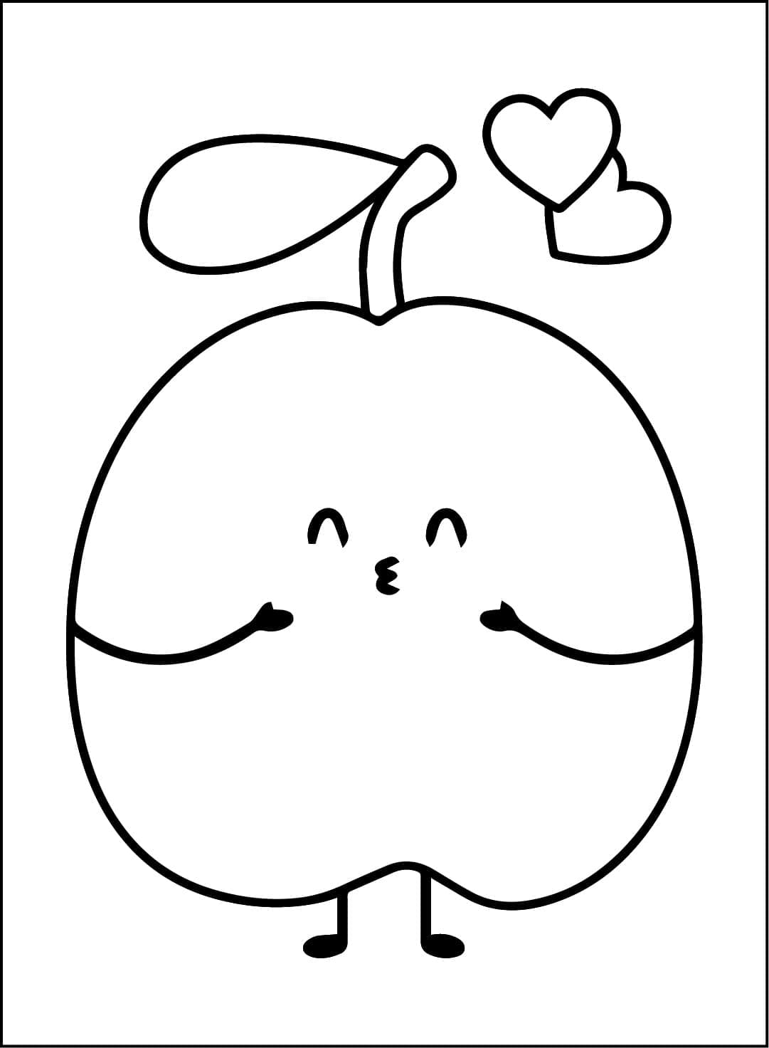 Una prugna soffice da colorare