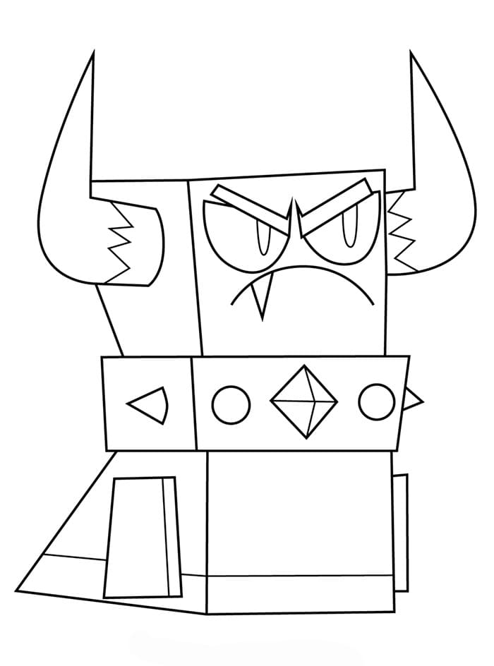 Unikitty Master Malice da colorare