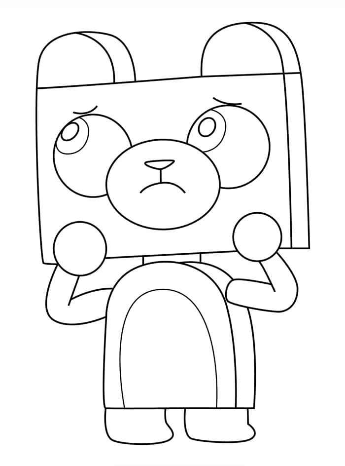 Unikitty Theodore da colorare