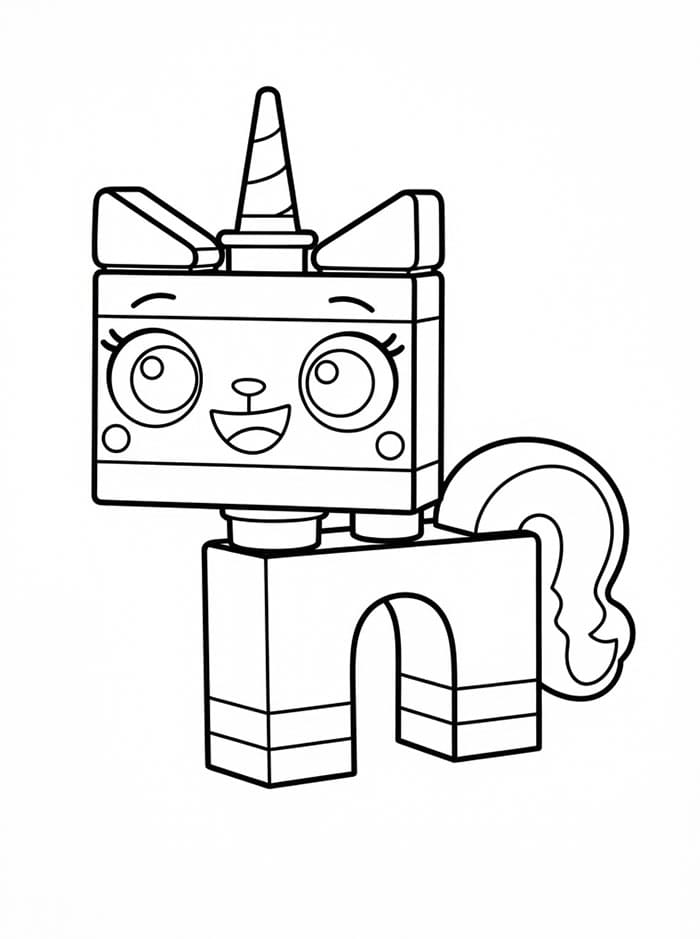 Unikitty divertente da colorare