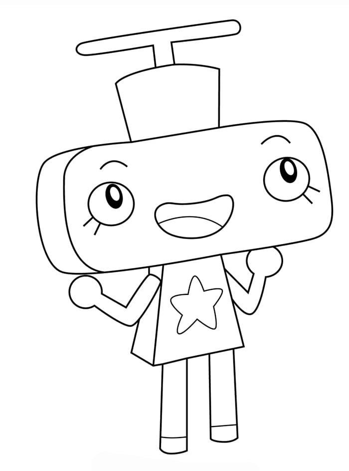 Unikitty elicottero da colorare