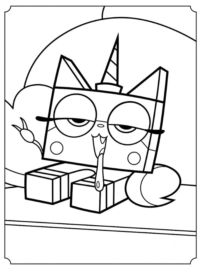 Unikitty si sveglia da colorare