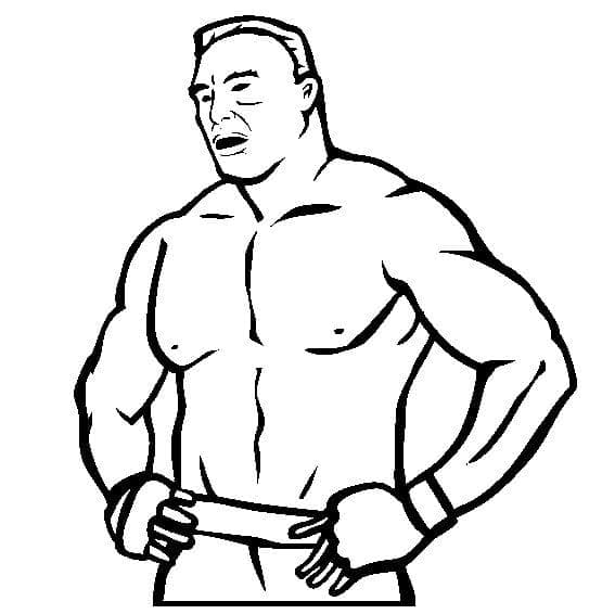 WWE Brock Lesnar da colorare