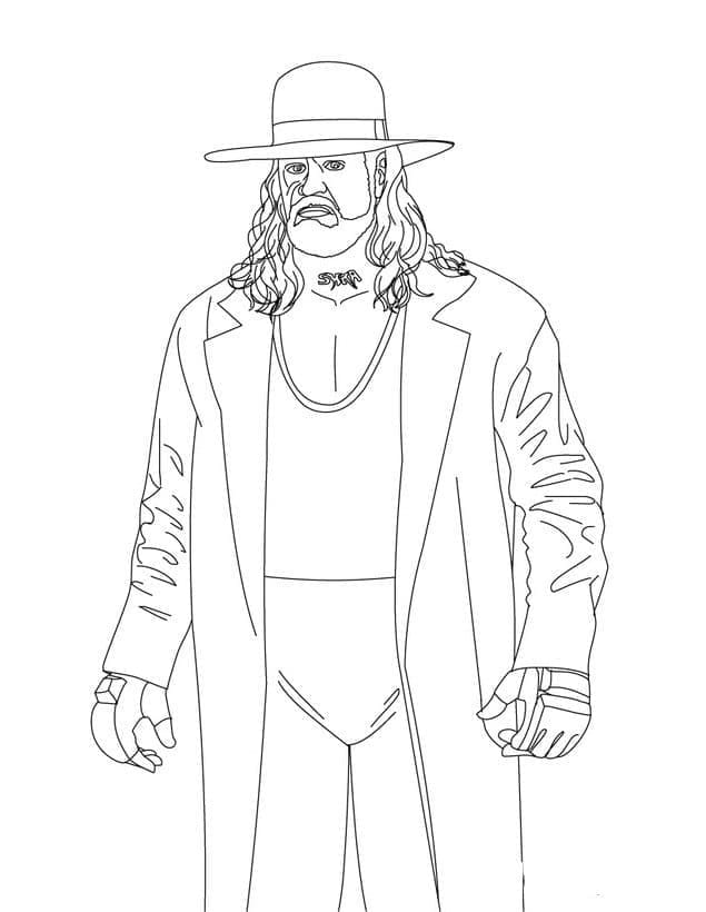 WWE Undertaker da colorare