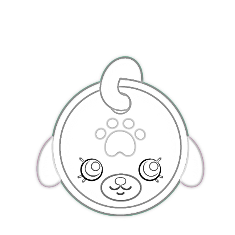 Waggy Tag Shopkin da colorare