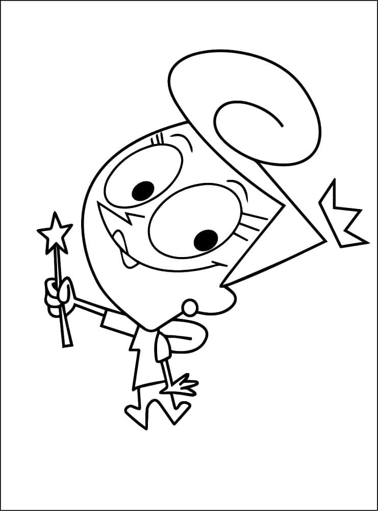 Wanda da Due Fantagenitori da colorare