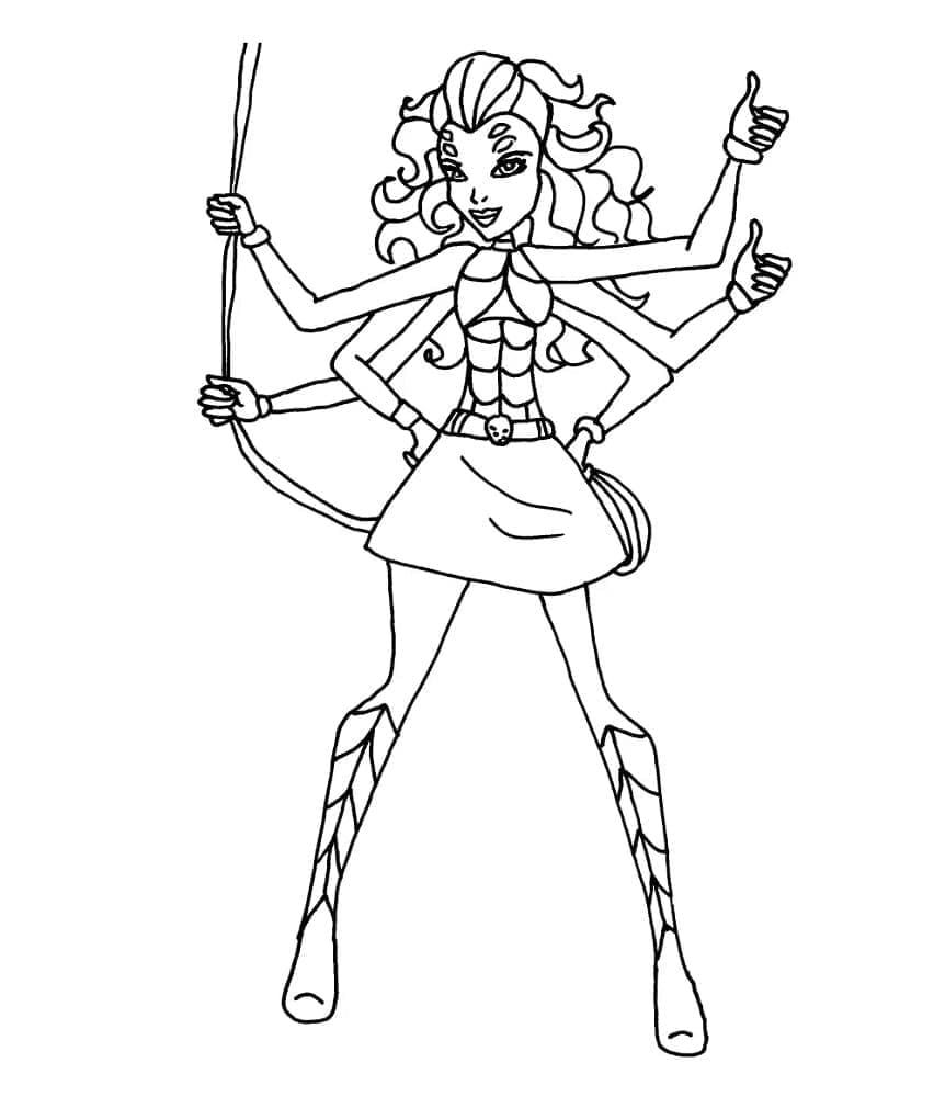 Webarella Monster High da colorare