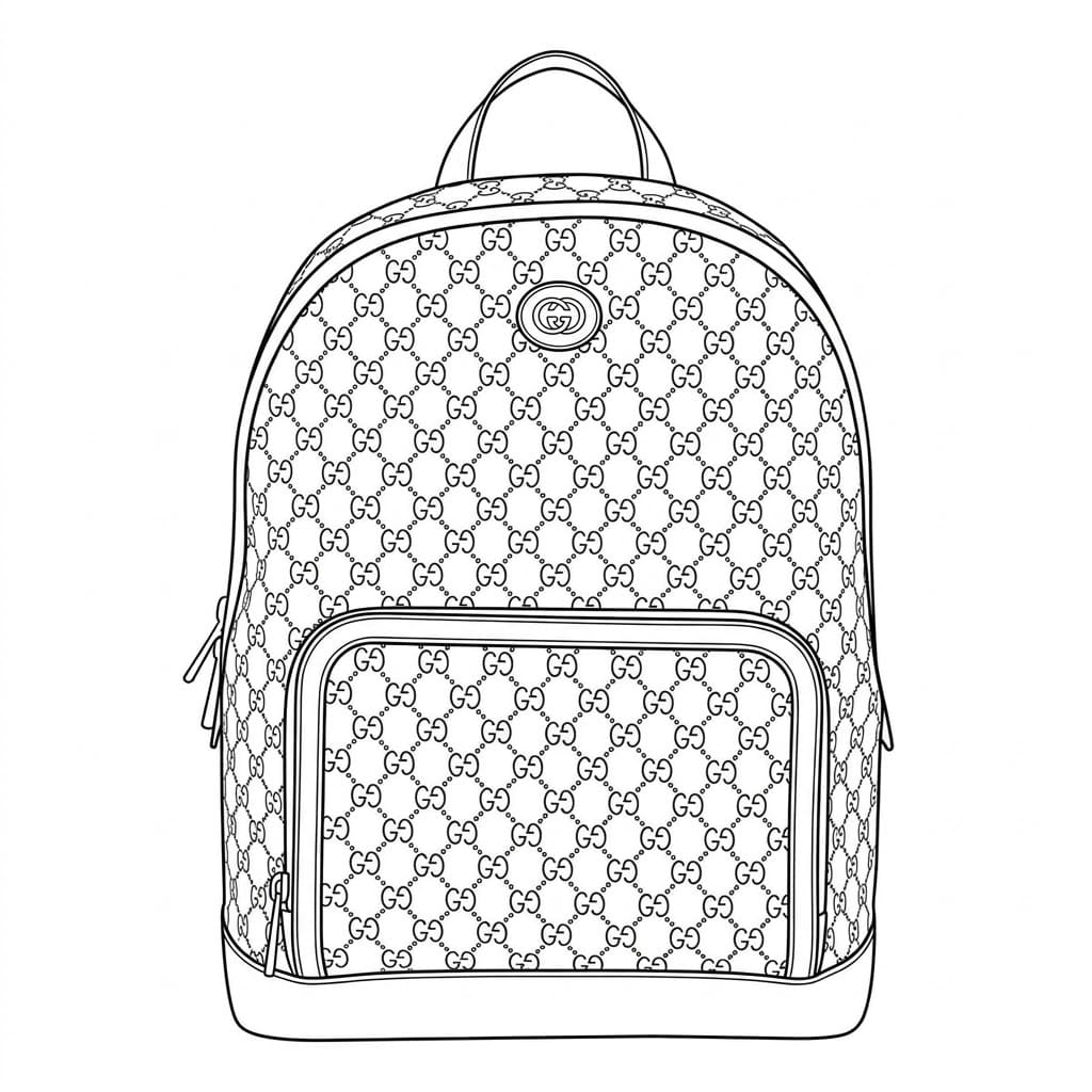 Zaino Gucci da colorare
