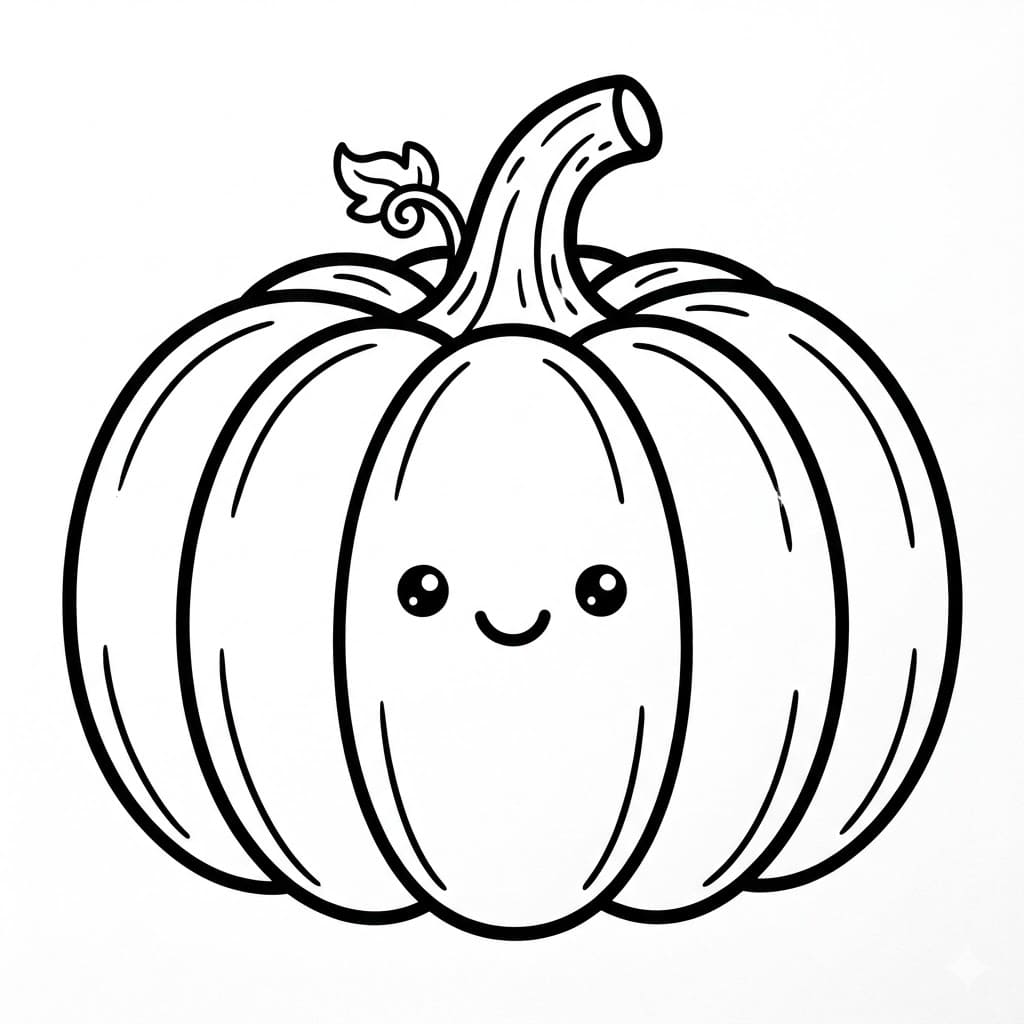 Zucca grande da colorare