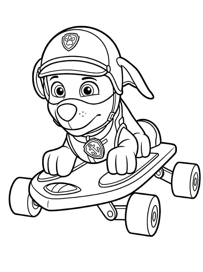 Zuma Paw Patrol in gara da colorare
