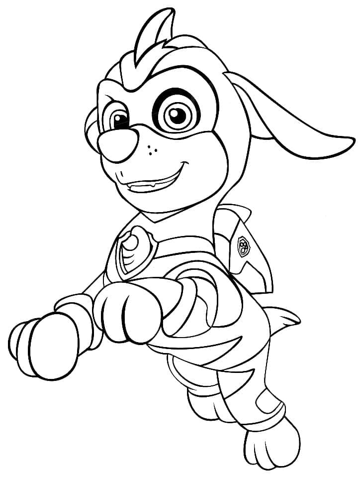 Zuma di Mighty Pups da colorare