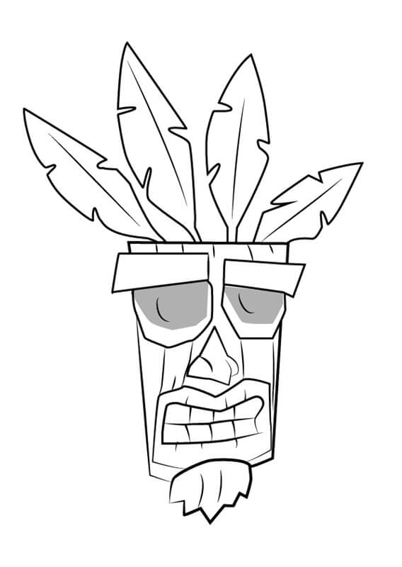 Aku Aku da Crash Bandicoot da colorare. Scarica, stampa o colora subito ...
