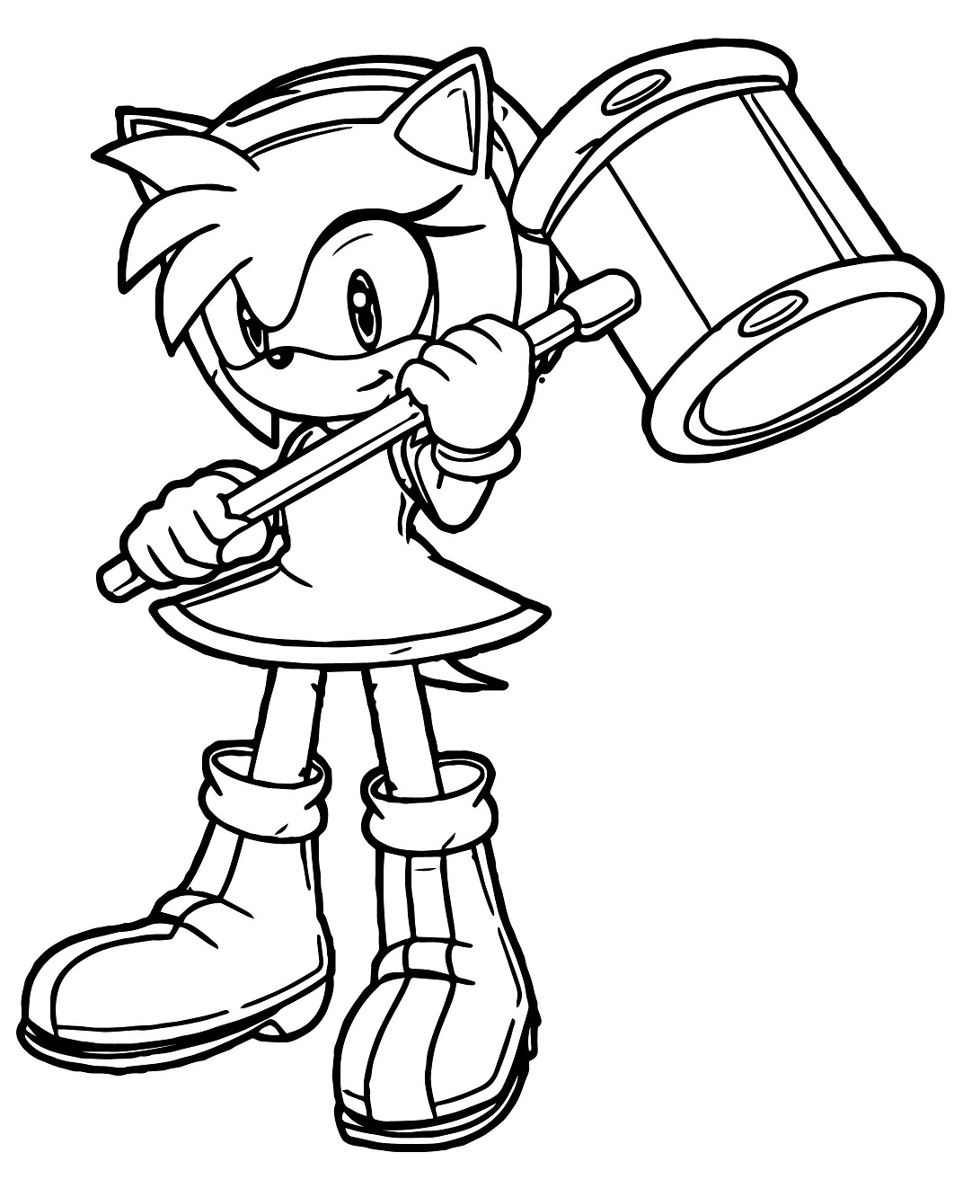 Amy Rose Bacia Sonic Da Colorare Scarica Stampa O Colora Subito Online 
