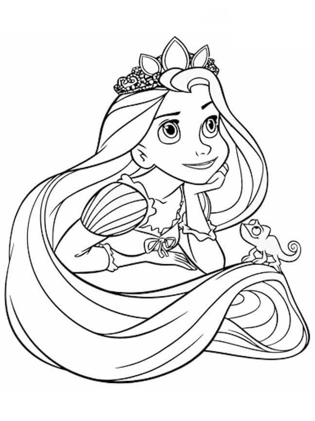 Rapunzel Normale Da Colorare Scarica Stampa O Colora Subito Online 