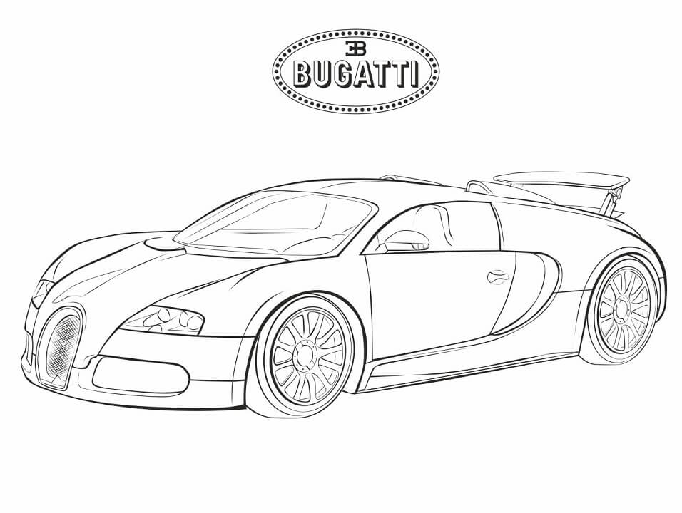 Bugatti 5 da colorare. Scarica, stampa o colora subito online!