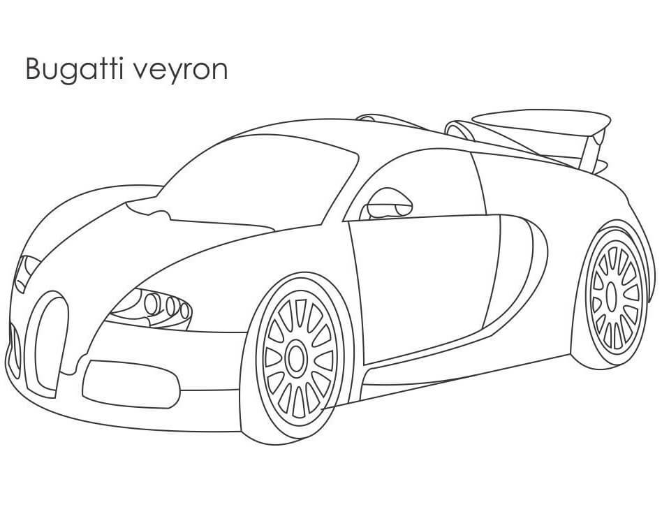 Disegni di Bugatti da colorare - Disegni-Colorare.Com
