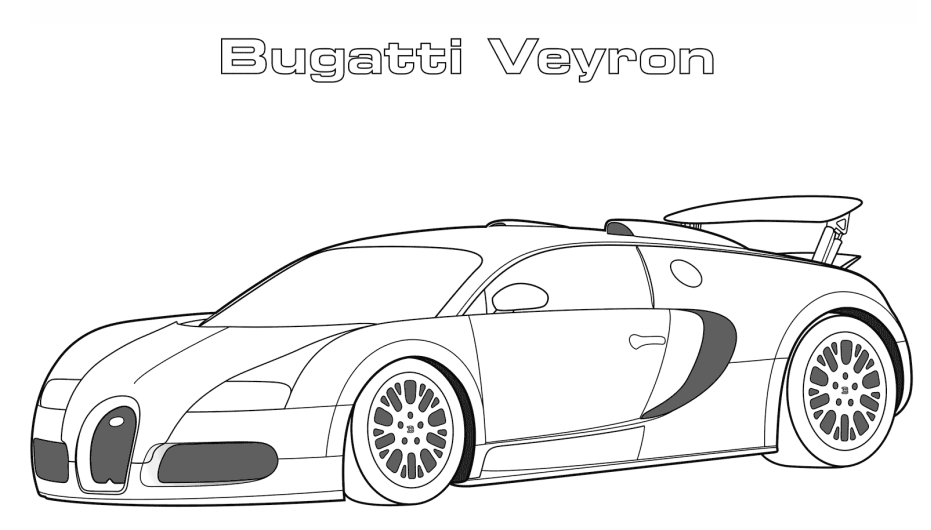 Disegni di Bugatti da colorare - Disegni-Colorare.Com