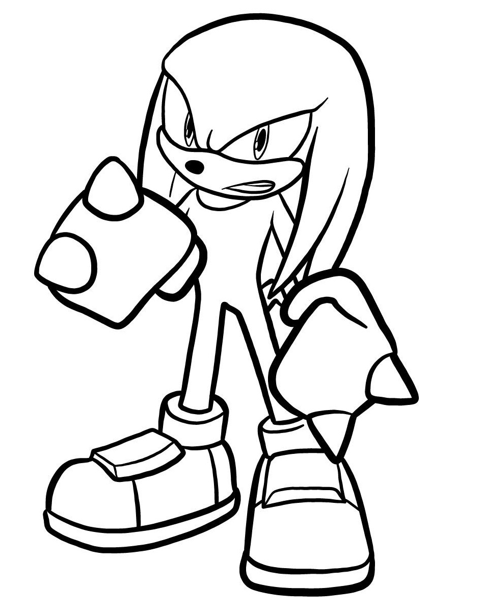 Desenho De Super Knuckles Do Sonic Para Colorir Tudodesenhos Images 