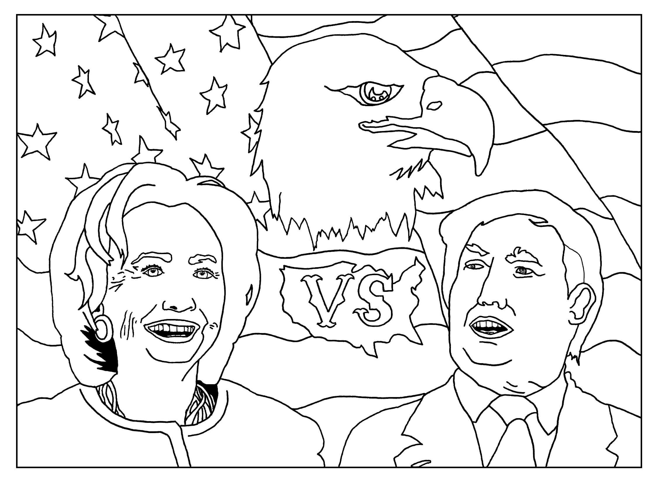 Il Perfetto Donald Trump Da Colorare Scarica Stampa O Colora Subito