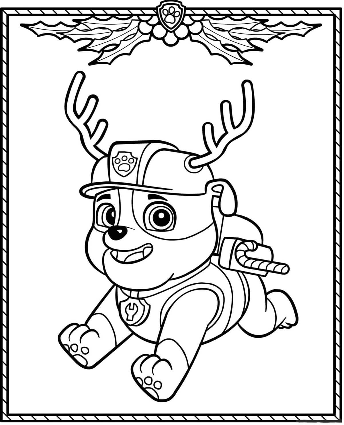 disegni da colorare paw patrol