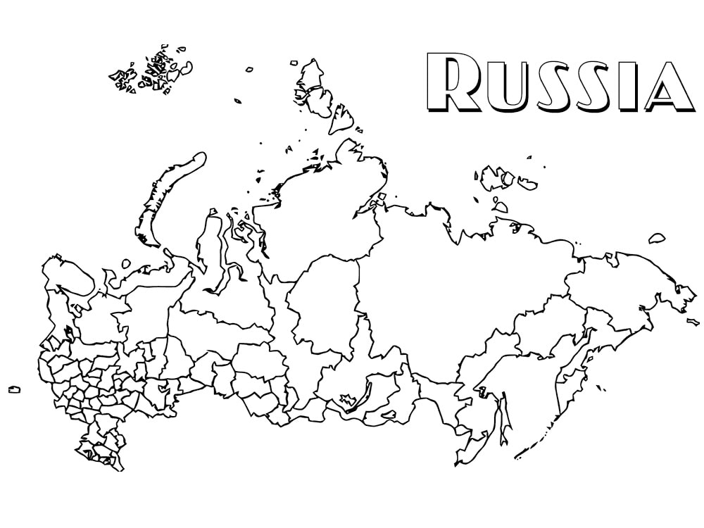 Mappa Della Russia Da Colorare Scarica Stampa O Colora Subito Online