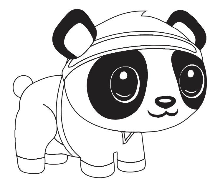 Panda Gigante Sdraiato Sull albero Da Colorare Scarica Stampa O 