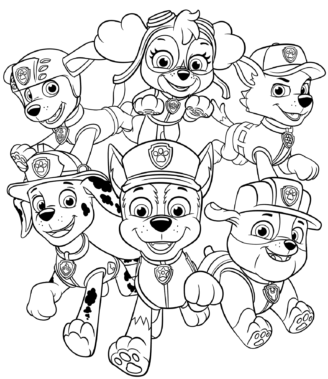 Disegni di Paw Patrol da colorare - Disegni-Colorare.Com