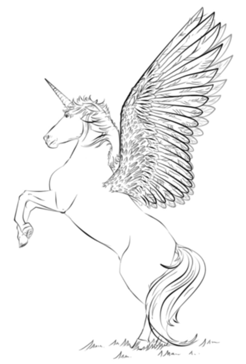 Disegno Di Unicorno Con Le Ali Da Colorare Disegni Da Vrogue Co