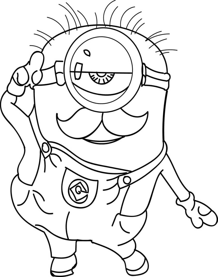 Vecchio Minion Da Colorare Scarica Stampa O Colora Subito Online 
